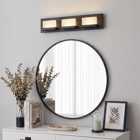 Everett 24" Modern 3-Light 30W Integrated LED (180W eq.) Bathroom / Vanity Light