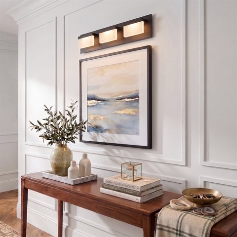 Everett 24" Modern 3-Light 30W Integrated LED (180W eq.) Bathroom / Vanity Light