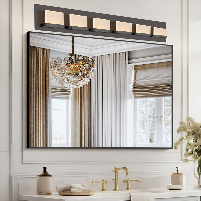 Everett 48" Modern 6-Light 60W Integrated LED (360W eq.) Bathroom / Vanity Light