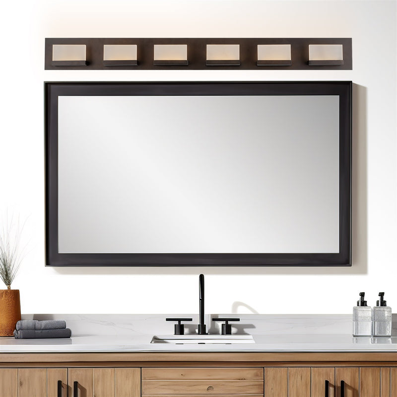 Everett 48" Modern 6-Light 60W Integrated LED (360W eq.) Bathroom / Vanity Light