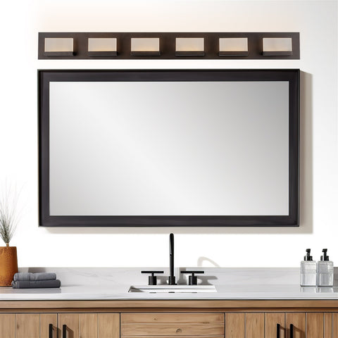 Everett 48" Modern 6-Light 60W Integrated LED (360W eq.) Bathroom / Vanity Light