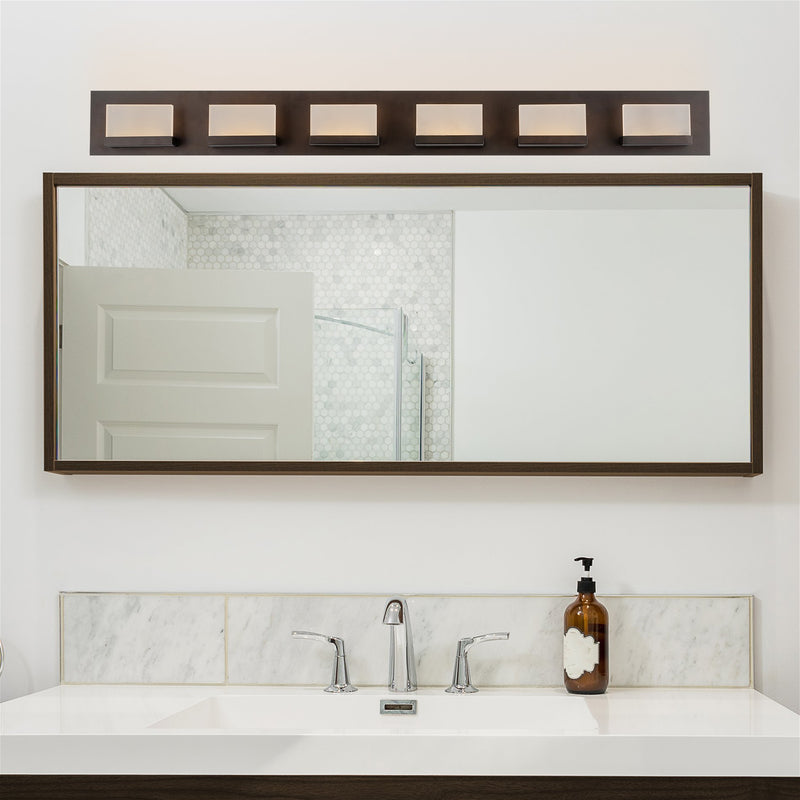 Everett 48" Modern 6-Light 60W Integrated LED (360W eq.) Bathroom / Vanity Light