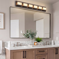 Everett 48" Modern 6-Light 60W Integrated LED (360W eq.) Bathroom / Vanity Light