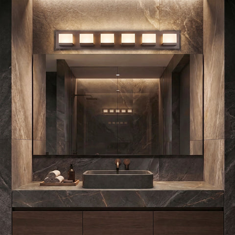 Everett 48" Modern 6-Light 60W Integrated LED (360W eq.) Bathroom / Vanity Light
