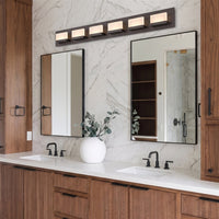 Everett 48" Modern 6-Light 60W Integrated LED (360W eq.) Bathroom / Vanity Light