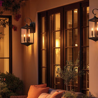 Video: Kira Home Regency 22" Traditional 3-Light Outdoor Large Wall Sconce + Beveled Glass, Weatherproof Outdoor Light, Antique Bronze Finish
