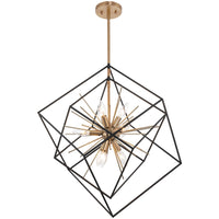 Video: Berkshire 27" 9-Light Mid Century Modern Foyer Geometric Pendant Light
