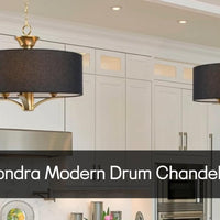 Video: Alondra 20" Modern 3-Light Drum Chandelier