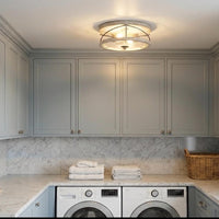 Video: Blaylock 13" 2-Light Modern Farmhouse Flush Mount Ceiling Light