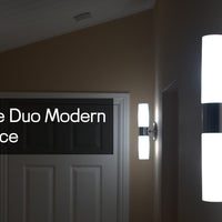 Video: Duo 21" Modern Bathroom / Vanity Wall Sconce