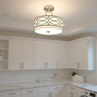 Video: Sienna 15" 3-Light Semi Flush Mount Ceiling Light