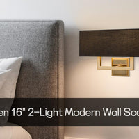 Video: Haven 16" 2-Light Modern Wall Sconce