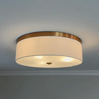 Video: Walker 20" Large Mid-Century Modern 3-Light Flush Mount Ceiling Light