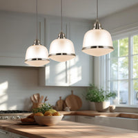 Video: Alina 12" White Pendant Light