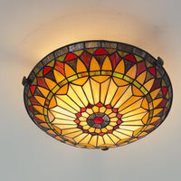 Video: Mateo 16" 2-Light Modern Dragonfly Tiffany Glass Flush Mount Ceiling Light