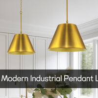 Video: Vida 12" Modern Industrial Pendant Light