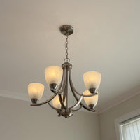 Video: Weston 24" Contemporary 5-Light Large Hanging Chandelier