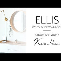 Video: Ellis 18" Vintage Industrial Swing Arm Wall Lamp, 2-Pack