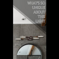 Video: Quattro 19" Modern Industrial 4-Light Linear Vanity Light