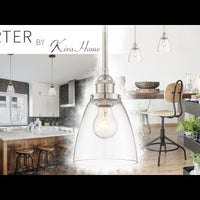 Video: Porter 8" Vintage Industrial Pendant Light