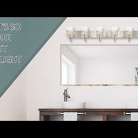 Video: Armada 49" Modern 6-Light Over Mirror Vanity / Bathroom Light