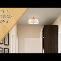 Video: Zoey 18" Modern 3-Light Semi-Flush Mount Ceiling Light