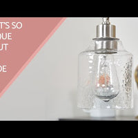 Video: Caspian 6" Hammered Glass Shades / Replacement Glass, 3-Pack