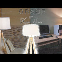 Video: Grace 61" Mid Century Modern Tripod 9W LED Floor Lamp